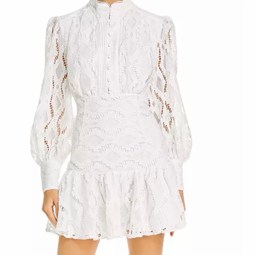 Elegant White Lace Dress